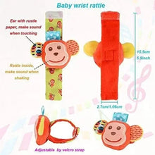 0-12 Months Baby Toy Baby Rattles Toys Animal Socks Wrist Strap +Rattle Kids Foot Socks Bug Wrist Strap Baby Socks Pacifier Toys