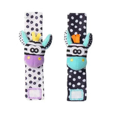 0-12 Months Baby Toy Baby Rattles Toys Animal Socks Wrist Strap +Rattle Kids Foot Socks Bug Wrist Strap Baby Socks Pacifier Toys