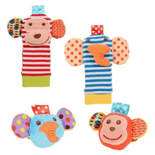 0-12 Months Baby Toy Baby Rattles Toys Animal Socks Wrist Strap +Rattle Kids Foot Socks Bug Wrist Strap Baby Socks Pacifier Toys