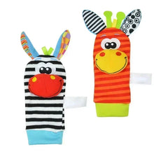 0-12 Months Baby Toy Baby Rattles Toys Animal Socks Wrist Strap +Rattle Kids Foot Socks Bug Wrist Strap Baby Socks Pacifier Toys