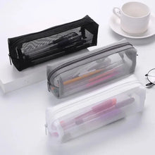 Mesh Pencil Case Transparent Pens Pouch Cute Simple Aesthetic Bag Organizer Office School Supplies for Student Stationary