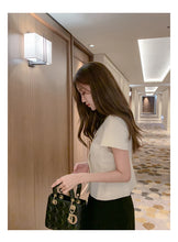 Clothland Women Stylish White Black Blouse