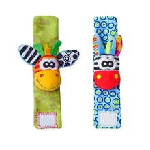 0-12 Months Baby Toy Baby Rattles Toys Animal Socks Wrist Strap +Rattle Kids Foot Socks Bug Wrist Strap Baby Socks Pacifier Toys